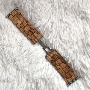 Wood &Stainless Steel Apple 42mm Apple Watch Band